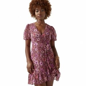 mi ami for Francesca’s Aliza Wrap Mini Dress